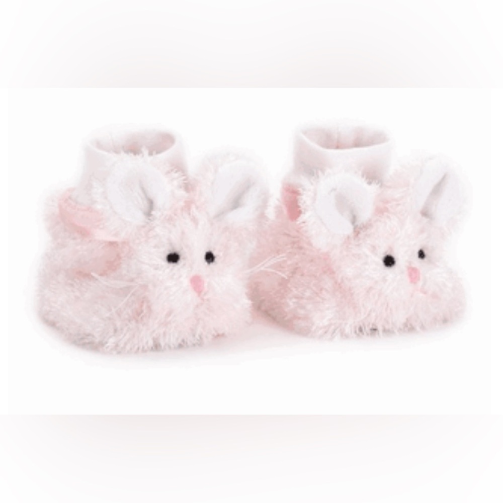 Bearington Baby Collection Bunny Baby Booties, Baby Shoes 6-12M